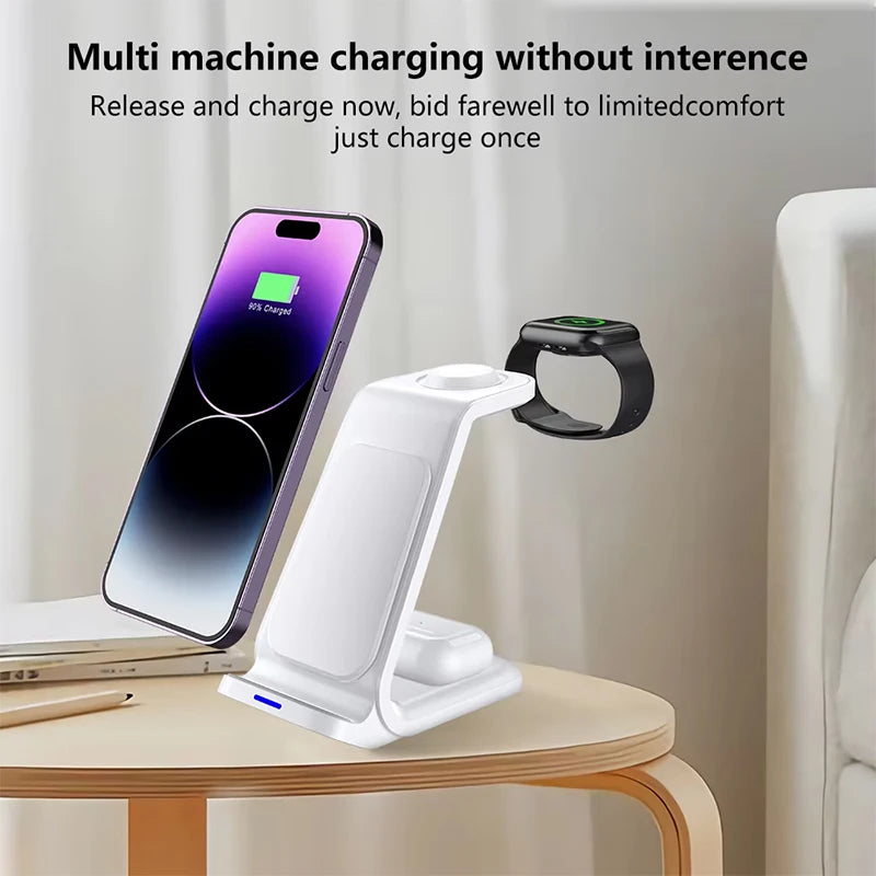 Station de Charge Sans Fil 3-en-1 30W